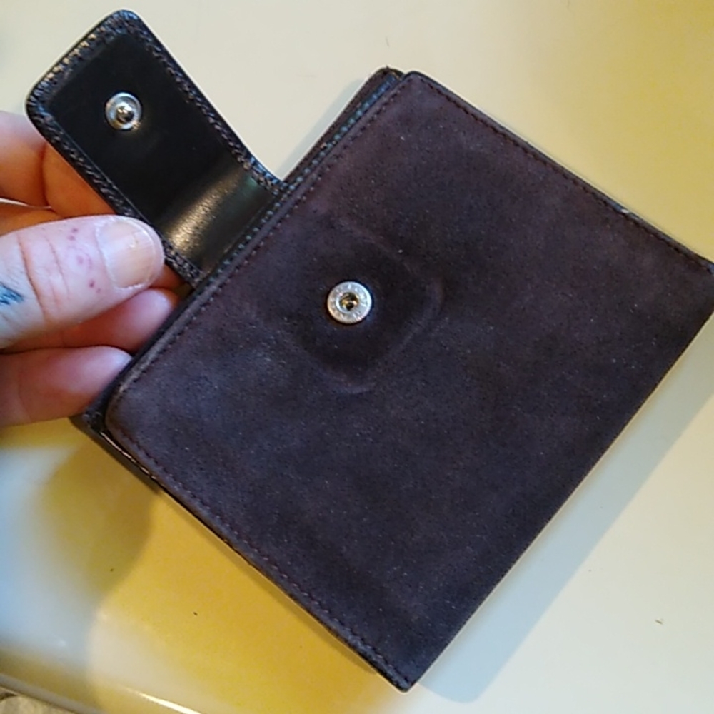Gucci Choco brown GG suede trifold wallet - Picture 5 of 10